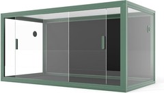 120 Gallon Reptile Terrarium Tempered Glass with Aluminum Frame Ventilated Tank