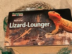 LM Penn Plax Reptology Natural Lizard Lounger Large – (14″L x 14″W)