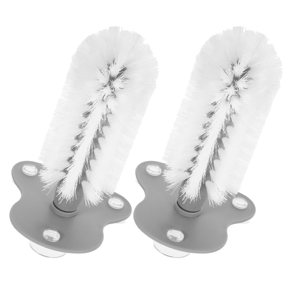 2Pcs Durable Turtle Brush with Suction Cup Soft Bristles for Tank Cleaning