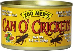 Zoo Med Can O’ Crickets Canned Food for Reptiles 1.2 ounces – 4 Pack