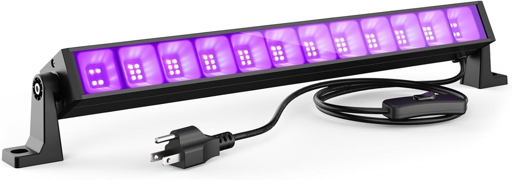 40W LED Black Light Bar for Glow Party, Blacklight with Plug &Switch,