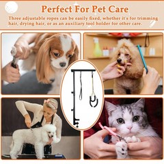 Dog Grooming Arm with Pet Grooming Hammock, 36” Dog Grooming Table Arm Height…
