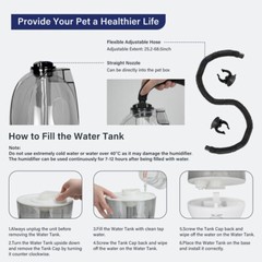 Reptile Humidifier Digital Mist Fogger Fog Extension Hose Terrarium Amphibian US
