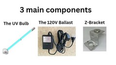 Coolworld 120V 14″ Bulb UV Lamp for A/C HVAC Coil Systems – Up to 5 Tons