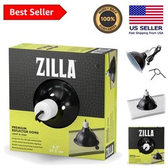8.5-Inch Reflector Dome for Reptiles – 150W Fluorescent Light Fixture with Clip