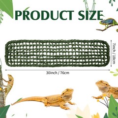 2 Pcs Bearded Dragon Hammock Lizard Reptile Climbing Lounger for Gecko Snake