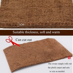 Hamiledyi Reptile Carpet Natural Coconut Fiber Tortoise Carpet Mat for Pet Te…