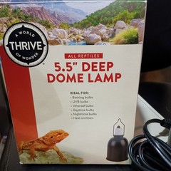 Thrive 5.5″ Deep Dome Lamp For Reptiles 6 ft Cord, On/Off Switch NEW