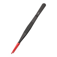 Ergonomic Pair of Curved Straight Tip Feeding Tongs for Reptile Care Maintenance