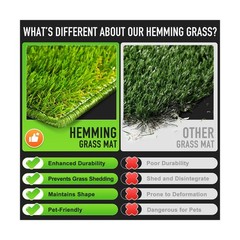 Hompet Dog Grass Pad with Tray Large, 41″x27″, 2 Reusable Artificial Turf for…