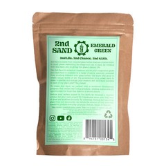 Organic Mechanics 2nd Sand Recycled Glass, Emerald Green, 1lb