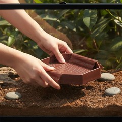 Turtle Bath Stand Non-Slip Ramp Basking Stand Bowl Long-Lasting for Terrarium