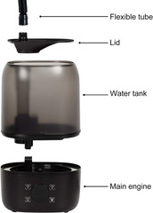 4L Reptile Fogger Mister Tank, Terrariums Digital Tank Timing Humidifier Smart T