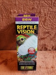 (2) ExoTerra Reptile Vision Spectrum Bulbs 26W PT2346. Energy Saving Bulbs. NEW
