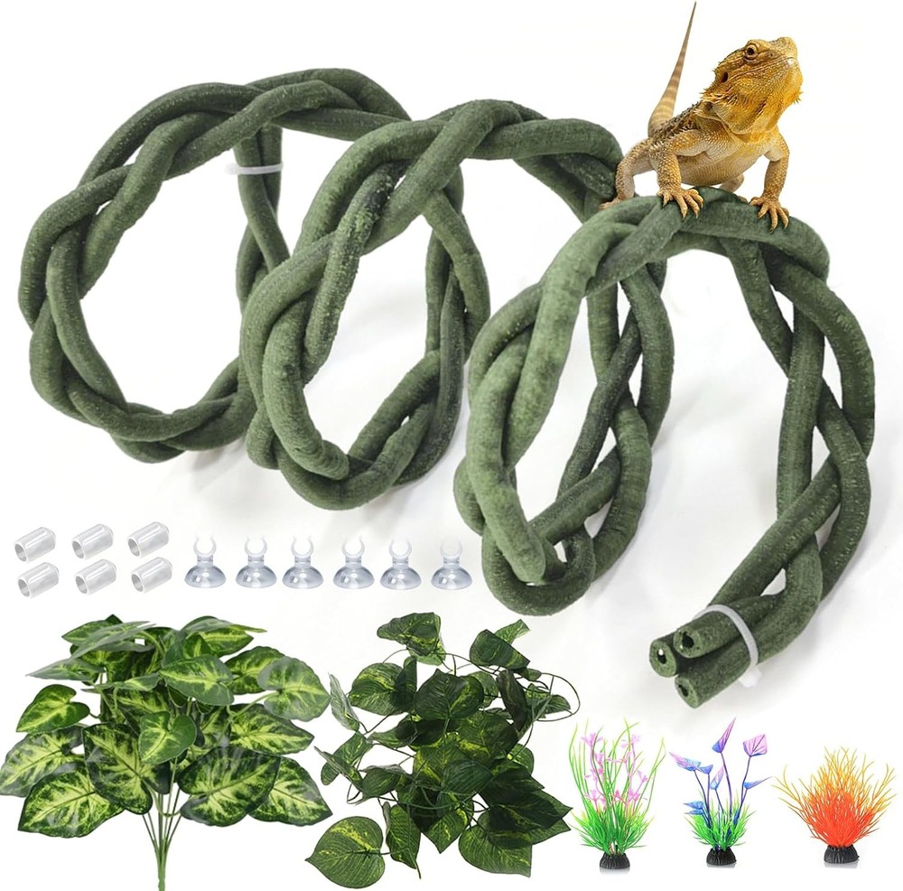 Reptile Vines,Flexible Reptile Climbing Jungle Vine Branch,Snake Climb