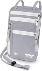Hero Travel Supply RFID Blocking Neck Wallet Brown