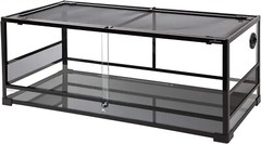 67Gallon Reptile Large Terrarium Upgrade Glass Front Opening Tank Sliding Doo…