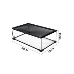 Stackable Amphibian Enclosure Anti-Escape Design Lizard Habitat Excellent