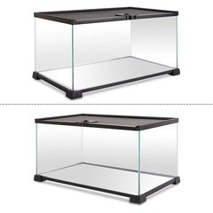 10 Gal Glass Reptile Tank Terrarium Sliding Screen Top Small Animal Habitat New