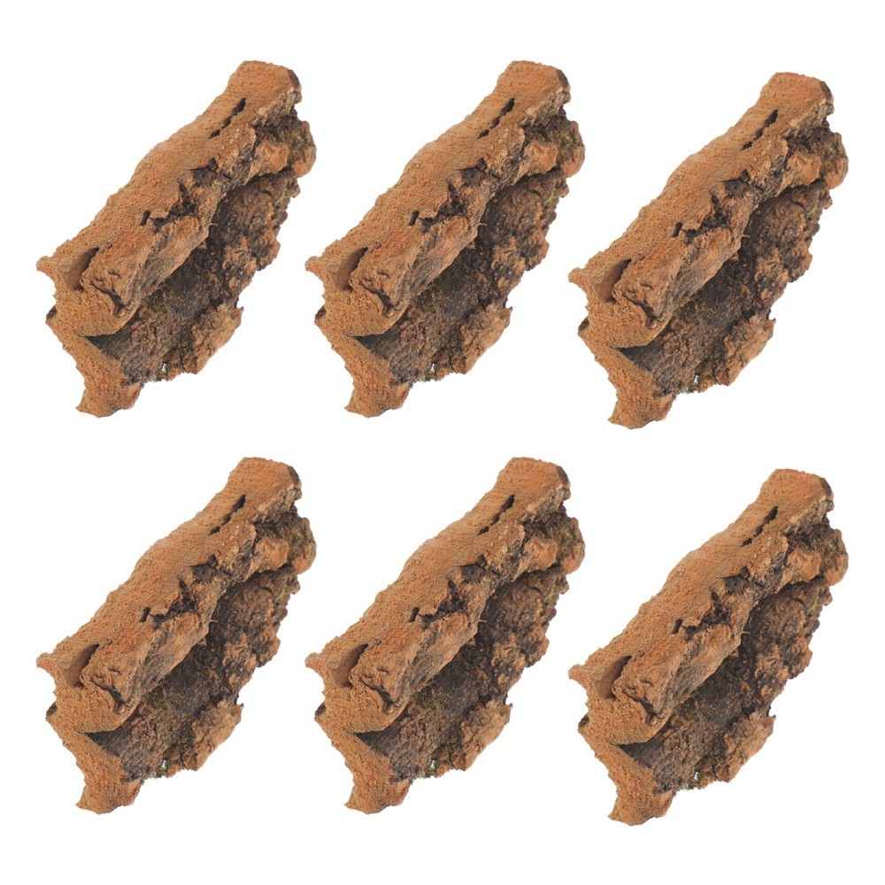 6pcs Natural Cork Bark Reptile Substrate Terrarium Background – Wood Lizard