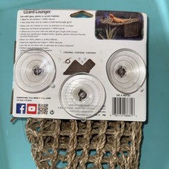 Penn Plax Natural Lizard Lounger Suction Cup 14×14 Basking Platform Area