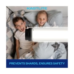 KASTLITE T8 Fluorescent Light Tube Guard with End Caps, 46-3/8″ Fluorescent L…