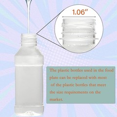 2-in-1 Reptile Water Bowl Food Dish with Bottle Automatic Reptile Feeder for …