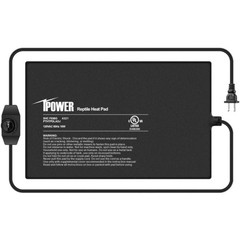 8 by 12 Inch Reptile Heating Pad with Temperature Adjustable Controller Knob,