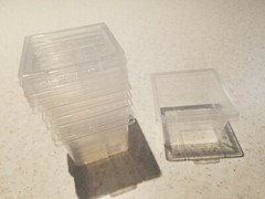 USA SELLER 10x Plastic Feeding jumping spider Pet Insect Breeding Cage enclosure