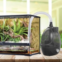 BETAZOOER Reptile Humidifiers Mister Fogger with Two Hose, Black-2 Tube