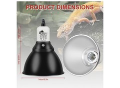 BOESPAT Reflecting Dome Lamp Fixture 5.5in Dia Max 150W BZB101
