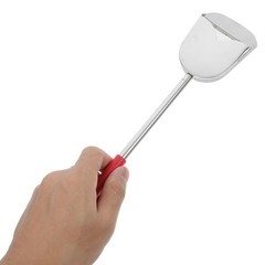 Stainless Steel Long Handle Litter Scooper Reusable Bird Cage Cleaning Accessory