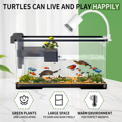 (Tank + Light + Filter + Filter Balls) Turtle Tank Kit, Turtle Tank Starter Kit,