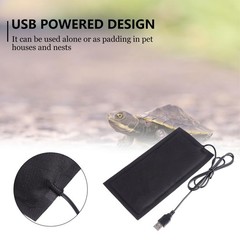 Reptile Heating Pad USB Under Tank Terrarium Heat Mat for Turtle Tortoise Sna…