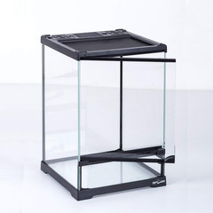 Mini Reptile Glass Terrarium,Front Opening Door Full View Visually Appealing Min