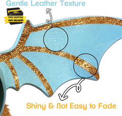 Bearded Dragon Reptile Harness and Leash Set, 3 Adjustable Sizes Dragon Wing Des