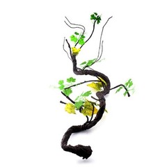 Reptile Plants Plastic Jungle Vines Branches Terrarium Plant for Bearded Dragon