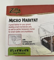 Zilla Micro Habitat Terrestrial for Ground Dwelling Small Pets FREE SHIPPING