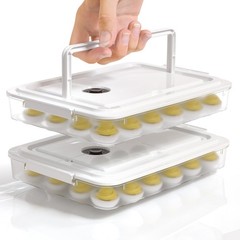 Newness Deviled Egg Containers with Lid, (Set of 2), Plastic Deviled Egg Carr…
