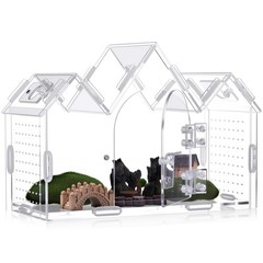 Weysat Jumping Spider Enclosure 9.5×3.9×6.7 Acrylic Tarantula Terrarium Habitat