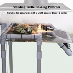 Large Turtle Basking Platform for Aquatic Turtles, Sturdy Standing Turtle Doc…