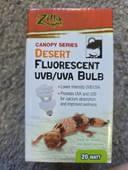 Zilla Canopy Series Fluorescent UVB/UVA Bulbs Desert 20 W
