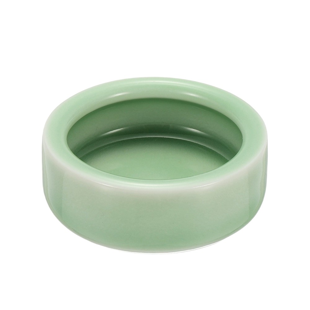 Reptile Food Bowl Worm Water Dish Ceramic Pet Bowl Small 2″ Plum Green