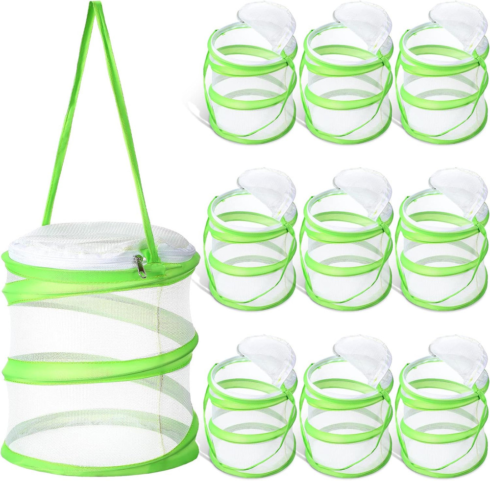10 Pcs Mini Butterfly Habitat Cage Clear Mesh Butterfly Net