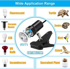 Durable 50W Turtle Heat Lamp – Adjustable UVA UVB Bulb for Reptiles & Amphibians