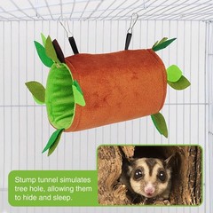 5PCS Hamster Hammock Sugar Glider Hammock Set Sugar Glider Cage Accessories T…
