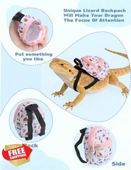 HAEZU Bearded Dragon Costume Green Floral Prints