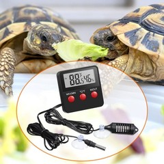 2 Pcs Reptile Thermometer and Humidity Gauge Reptile Terrarium Thermometer Hy…