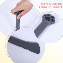 2PCS Cat Food Spoon, Reusable Cat Paw Pet Foods Can Opener with Spoon, Silico…
