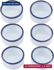 6 Pcs Spider Micro Water Bowl Mini Ceramic Dish for Spider Tarantula Millipede T